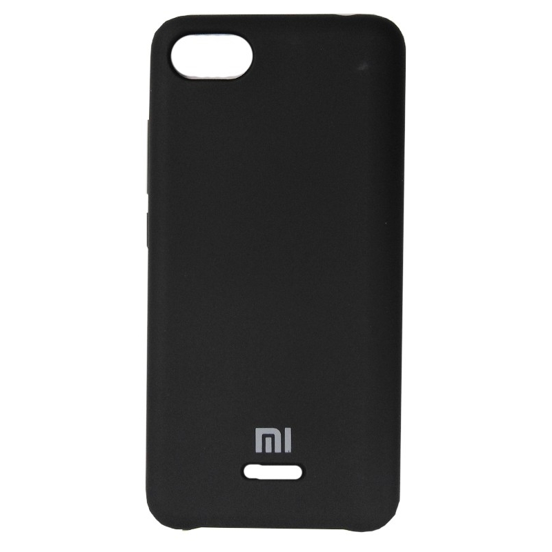 Чехол Xiaomi Redmi 6A Silicone Cover Black Black (Черный)