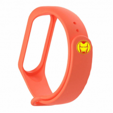 Ремешок для Mi Band 4 Iron Man Orange