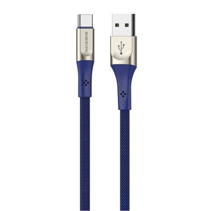 Кабель USB - Type-C / Borofone BU7 / 1M / Синий