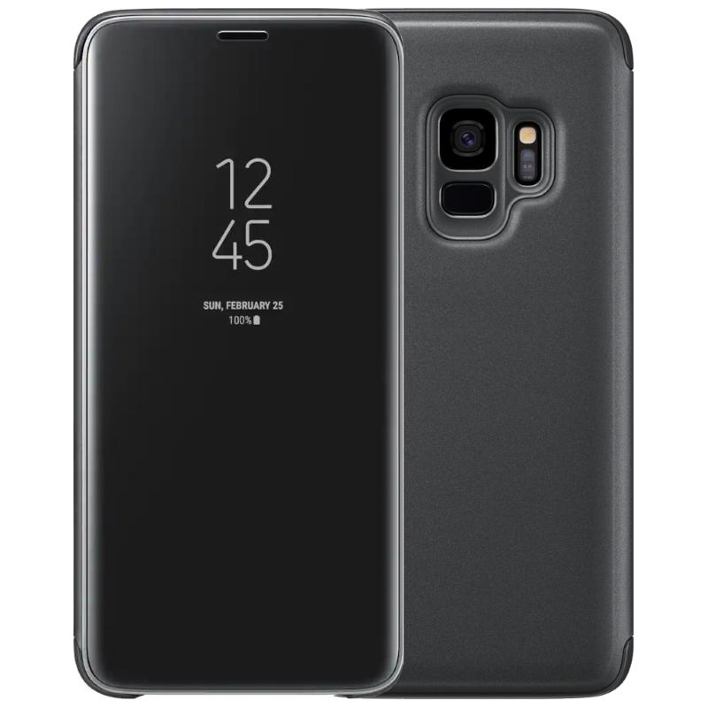 Чехол Galaxy S9 Clear View Cover Black Black (Черный)