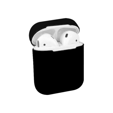 Чехол AirPods 1/2 Silicone Case Black Black (Черный)