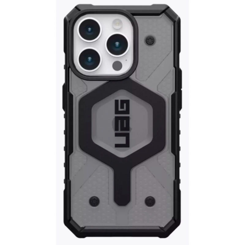 Чехол iPhone 15 Pro UAG Pathfinder MagSafe Clear Ash Gray (Серый)