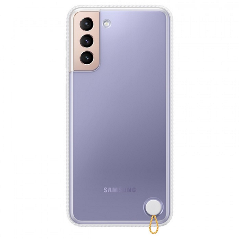 Чехол-накладка Galaxy S21 Plus Clear Protective Cover Whitek White (Белый)