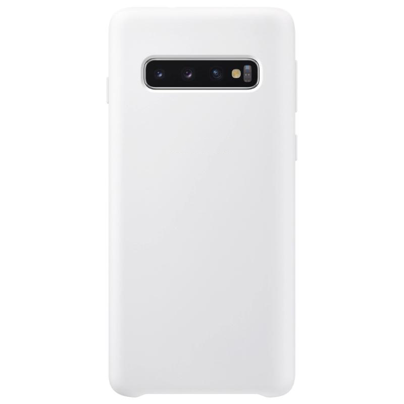 Чехол Galaxy S10 Silicone Cover White White (Белый)