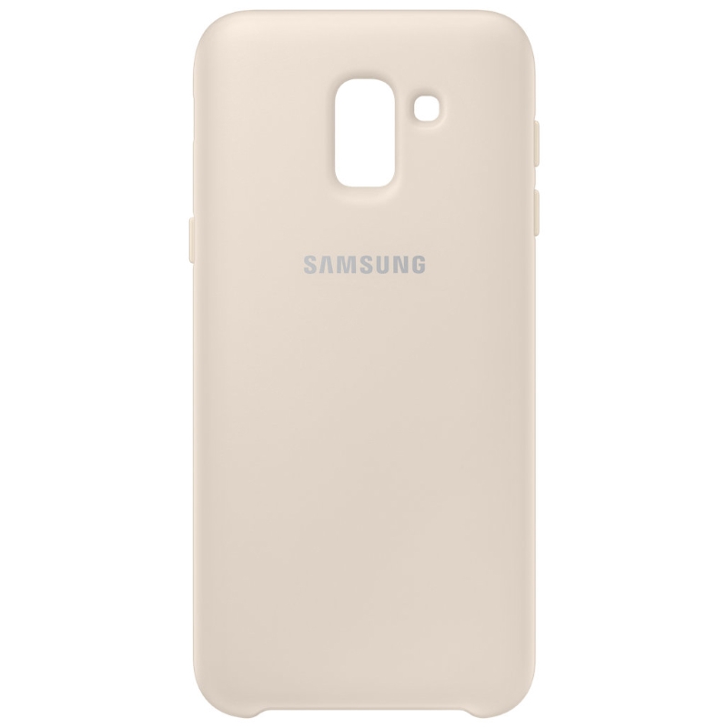 Чехол Galaxy J6 Dual Layer Cover Gold Gold (Золотой)