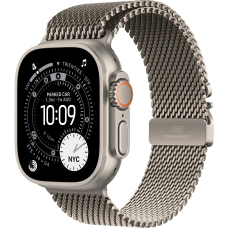 Apple Watch Ultra 3 (2025) 49mm Natural Titanium Case with Natural Titanium Milanese