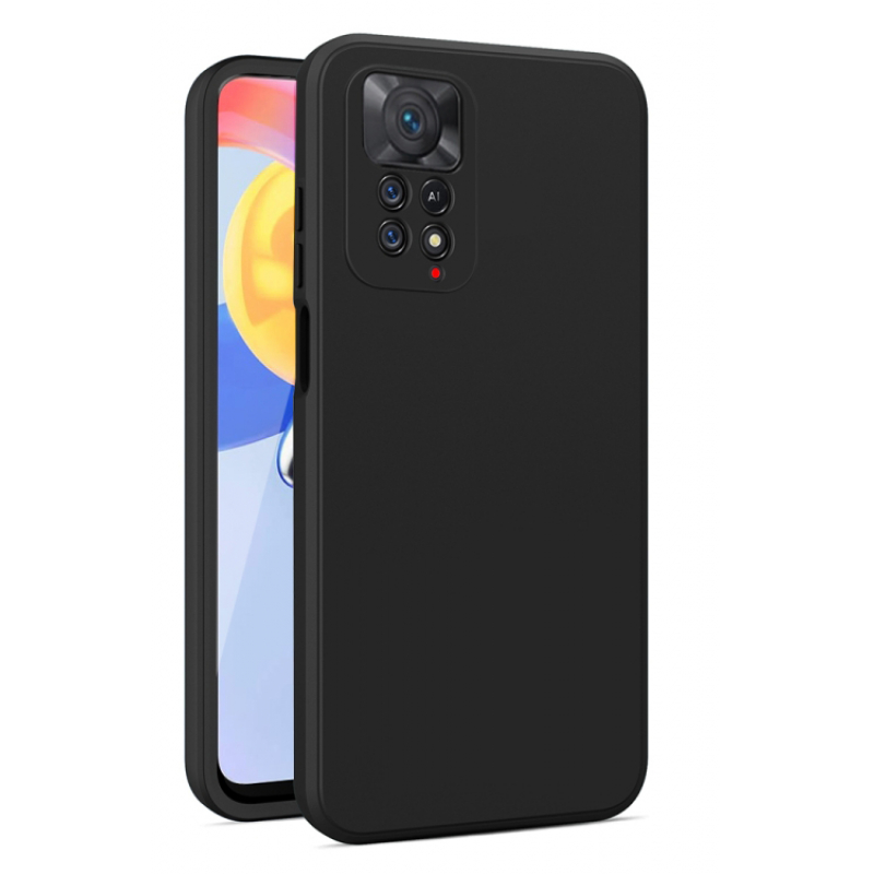 Чехол Xiaomi Redmi Note 11 Pro 4G Silicone Cover 360 Black Black (Черный)