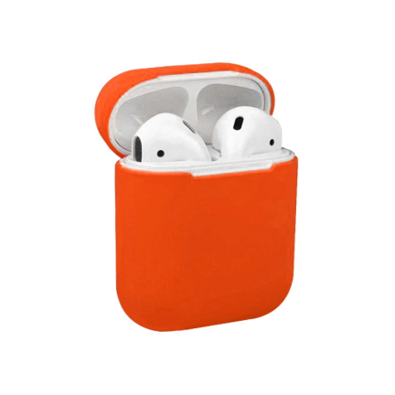 Чехол AirPods 1/2 Silicone Case Orange Orange (Оранжевый)