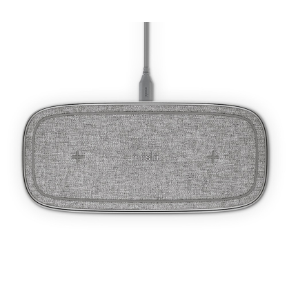 Беспроводное ЗУ Moshi Sette Q Dual Wireless Charging Pad Gray