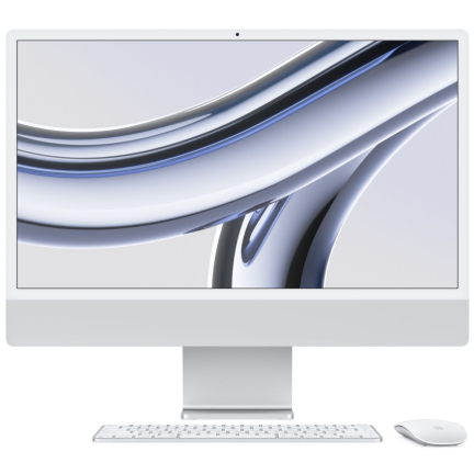 Apple iMac 24 2023 M3/8GB/256GB/M2 (MQR93 - Late 2023) Silver Идеальное Б/У