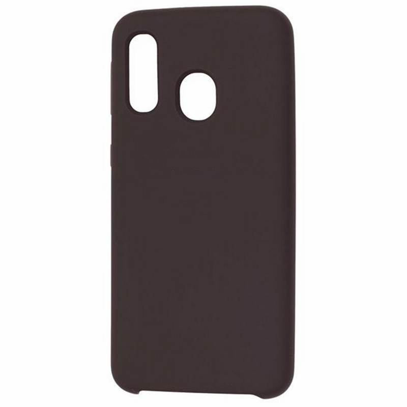 Чехол Galaxy A40 Silicone Cover Black Black (Черный)