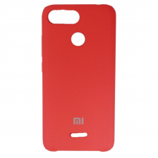 Чехол-накладка Xiaomi Redmi 6 Silicone Cover Red