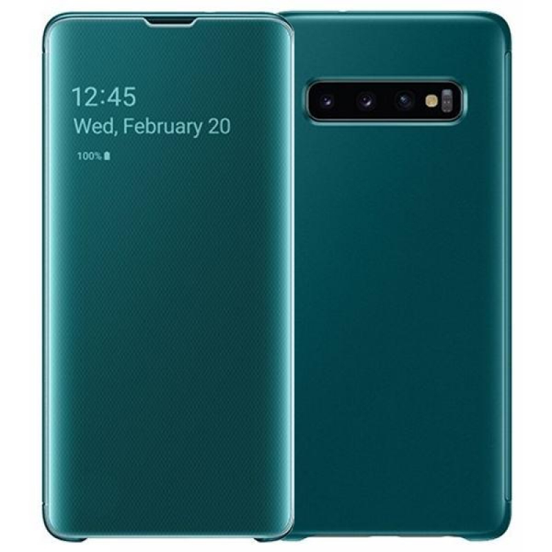 Чехол Galaxy S10e Clear View Cover Green Green (Зелёный)